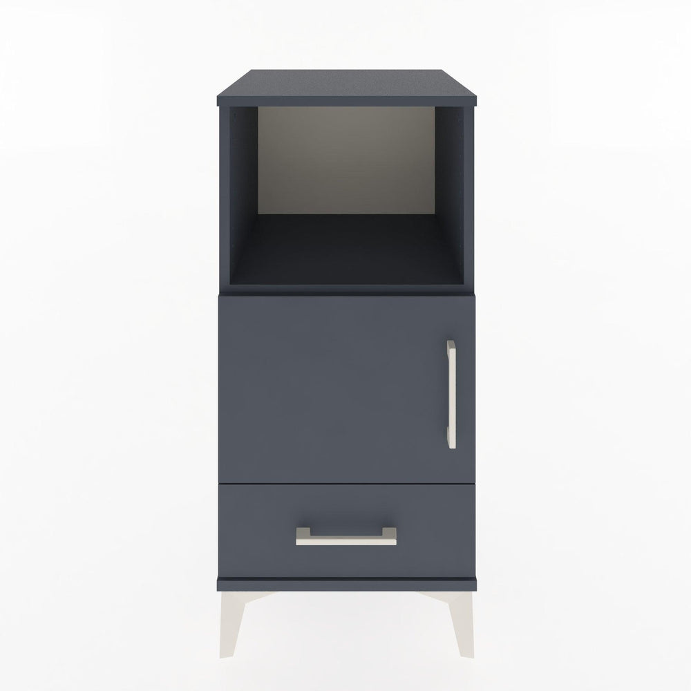 Woodntry Modüler Komodin Antrasit 44x44x84 cm Fonksiyonel F47-2