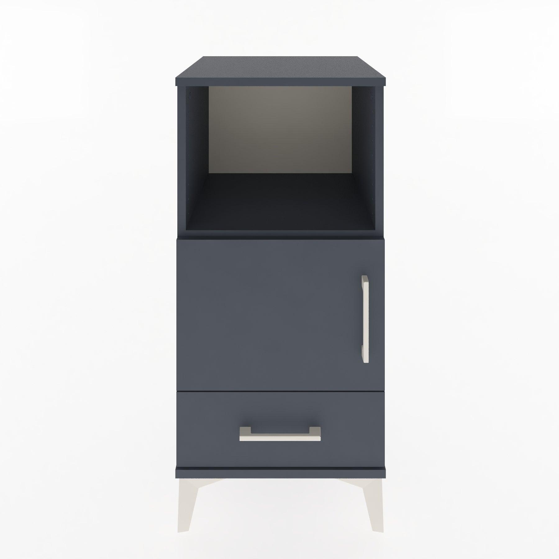 Woodntry Modular Nightstand Anthracite 44x44x84 cm Functional F47-2