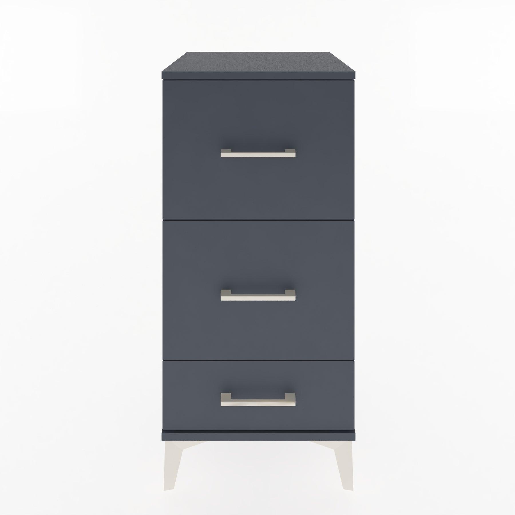 Woodntry Modular Nightstand Anthracite 44x44x84 cm Drawer C3-2