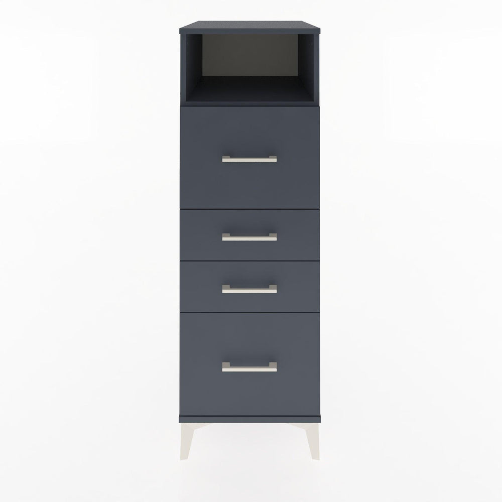 Woodntry Modular Cabinet Anthracite 44x30x122 cm with Drawers and Shelves CR103-2