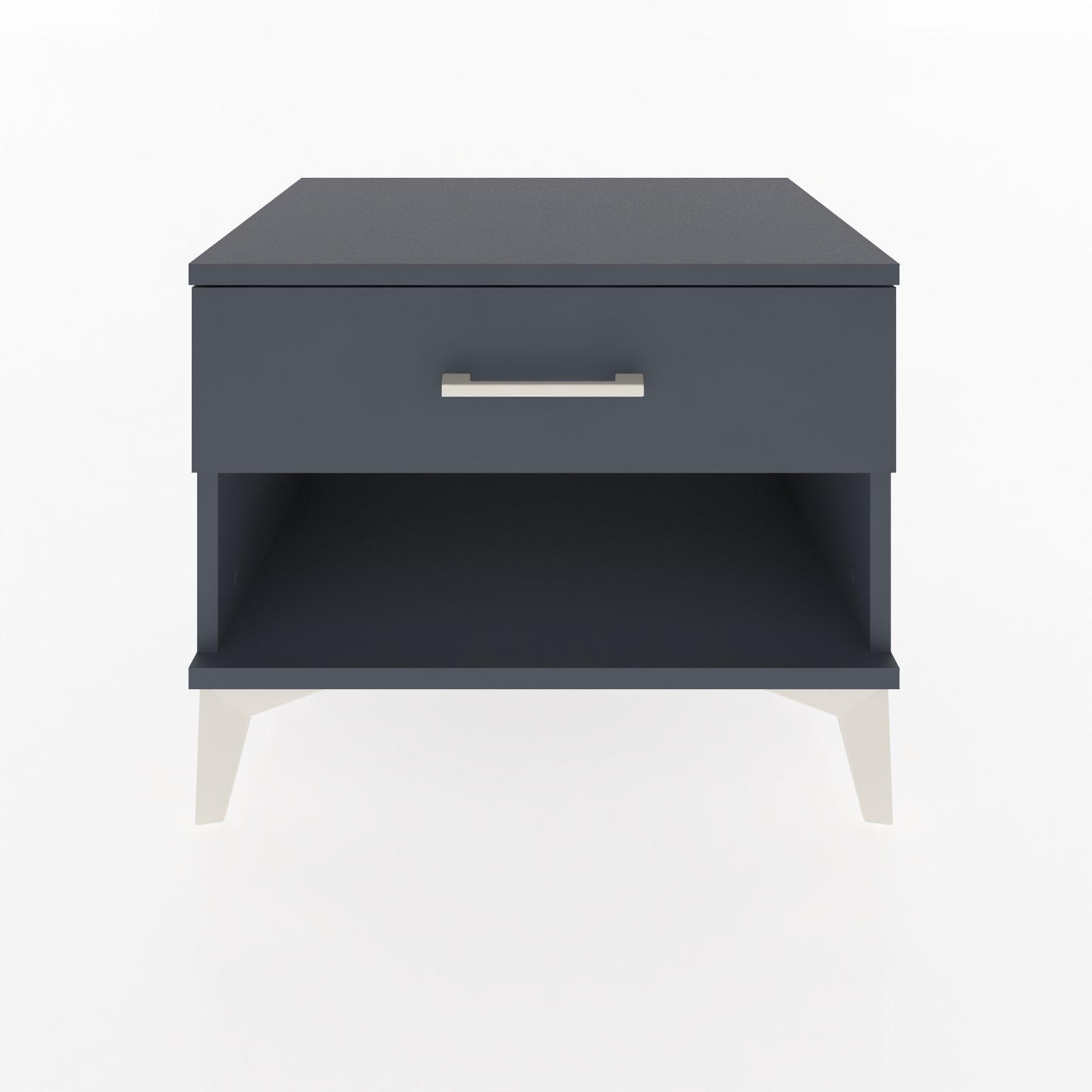 Woodntry Modular Nightstand Anthracite 60x44x68 cm with Drawers and Shelves CR3-2