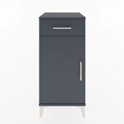 Woodntry Modular Nightstand Anthracite 44x44x84 cm with Cover and Drawer KC25-2
