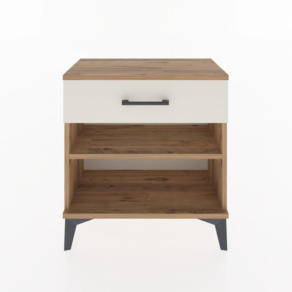 Woodntry Modular Nightstand Pine 60x30x52 cm with Drawers and Shelves CR3-3