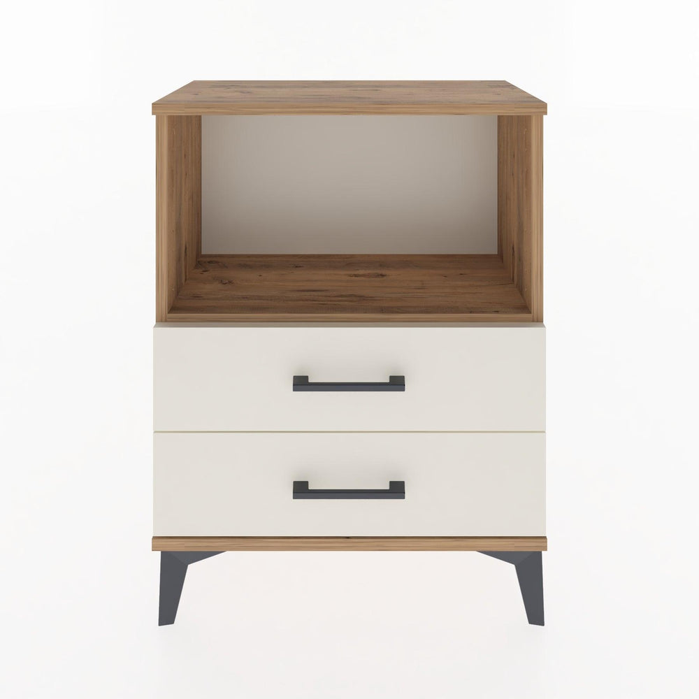 Woodntry Modüler Komodin Çam 60x30x68 cm Çekmeceli ve Raflı CR3-3