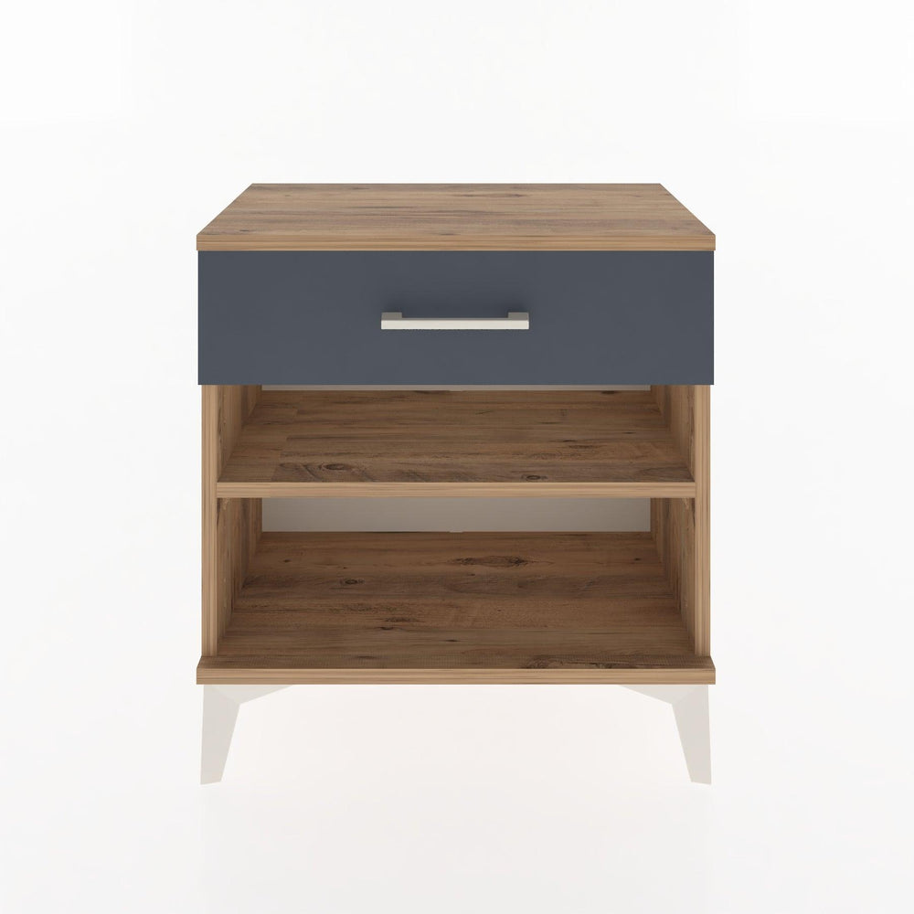 Woodntry Modular Nightstand Pine 60x30x52 cm with Drawers and Shelves CR3-3