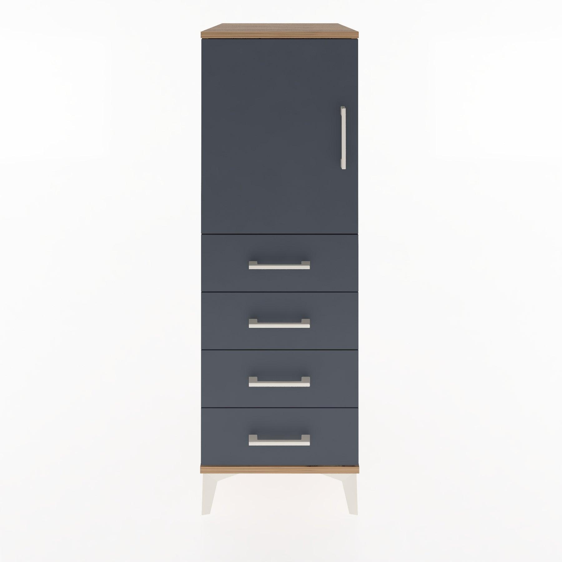 Woodntry Modular Cabinet Pine 44x30x122 cm with Doors and Drawers KC53-3