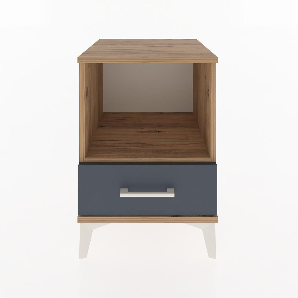 Woodntry Modular Nightstand Pine 44x44x52 cm with Drawers and Shelves CR3-3