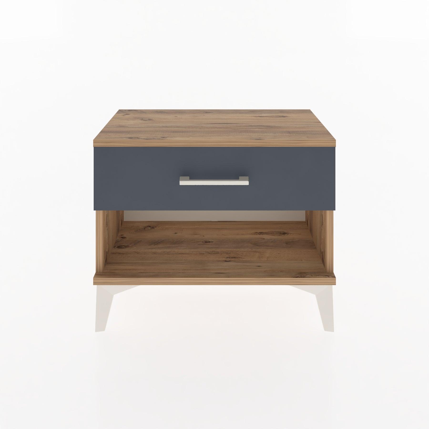 Woodntry Modular Nightstand Pine 60x30x36 cm with Drawers and Shelves CR3-3