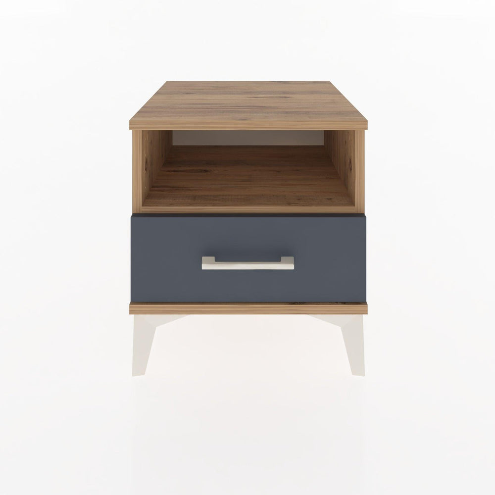 Woodntry Modüler Komodin Çam 44x44x36 cm Çekmeceli ve Raflı CR3-3