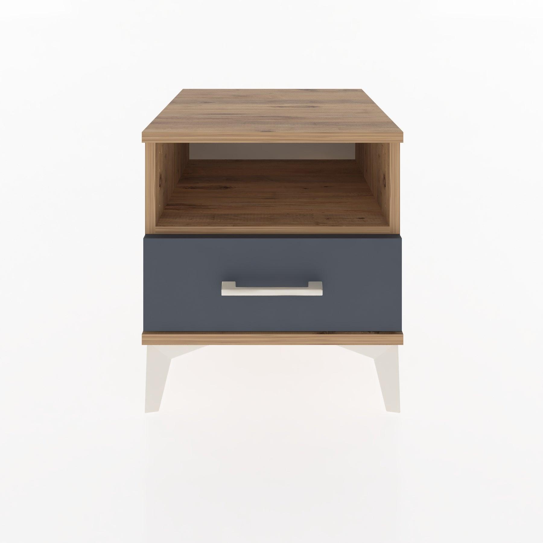 Woodntry Modular Nightstand Pine 44x44x36 cm with Drawers and Shelves CR3-3