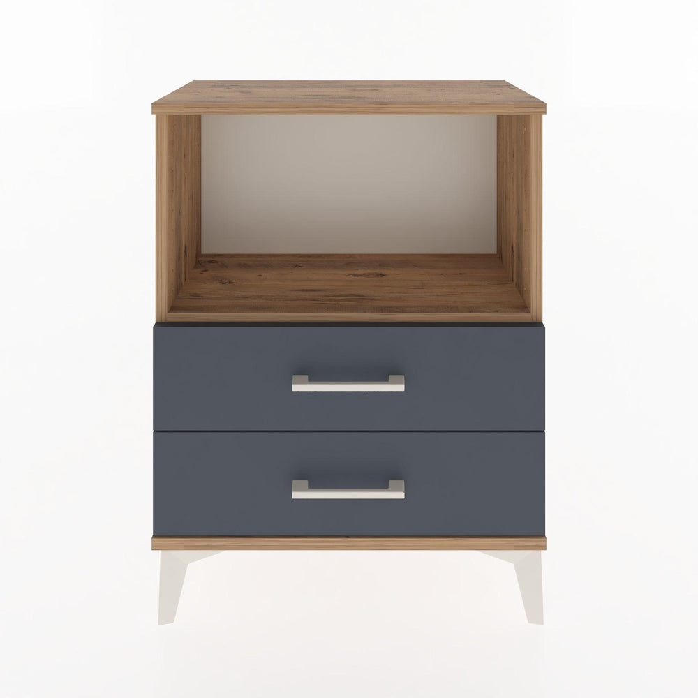 Woodntry Modüler Komodin Çam 60x30x68 cm Çekmeceli ve Raflı CR3-3