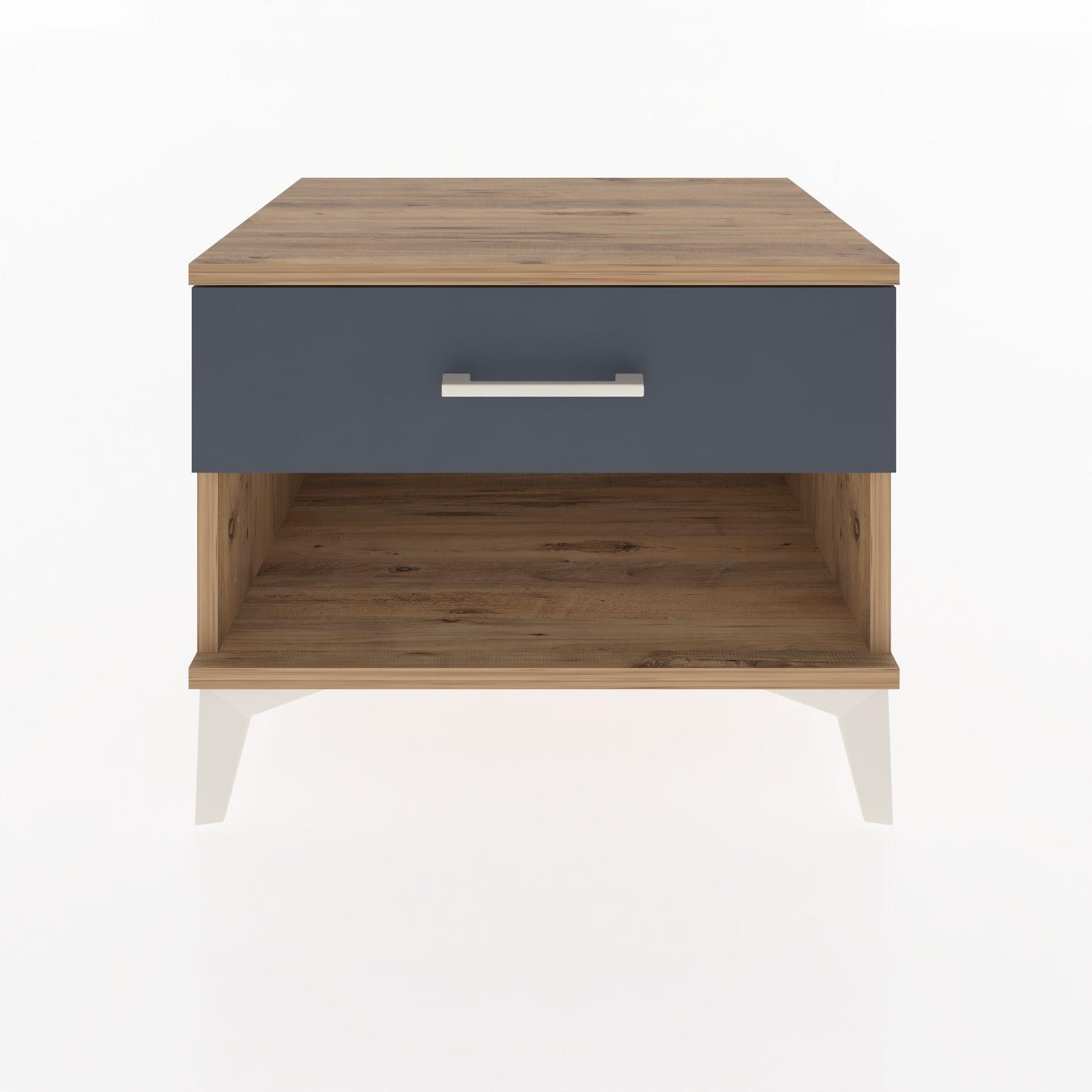 Woodntry Modular Nightstand Pine 60x44x68 cm with Drawers and Shelves CR3-3