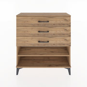 Woodntry Modular Dresser Pine 88x30x84 cm with Drawers and Shelves CR3-3
