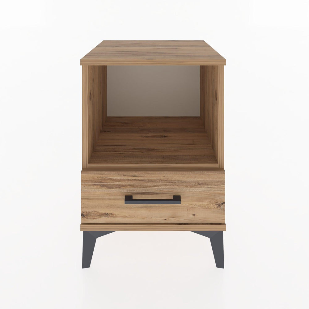Woodntry Modular Nightstand Pine 44x44x52 cm with Drawers and Shelves CR3-3