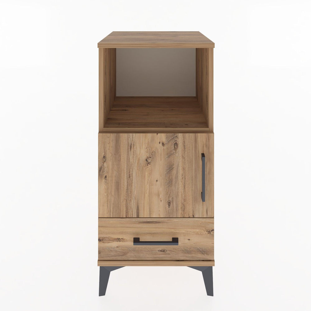 Woodntry Modüler Komodin Çam 44x44x84 cm Fonksiyonel F47-3