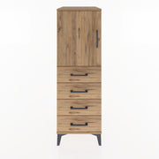 Woodntry Modular Cabinet Pine 44x30x122 cm with Doors and Drawers KC53-3