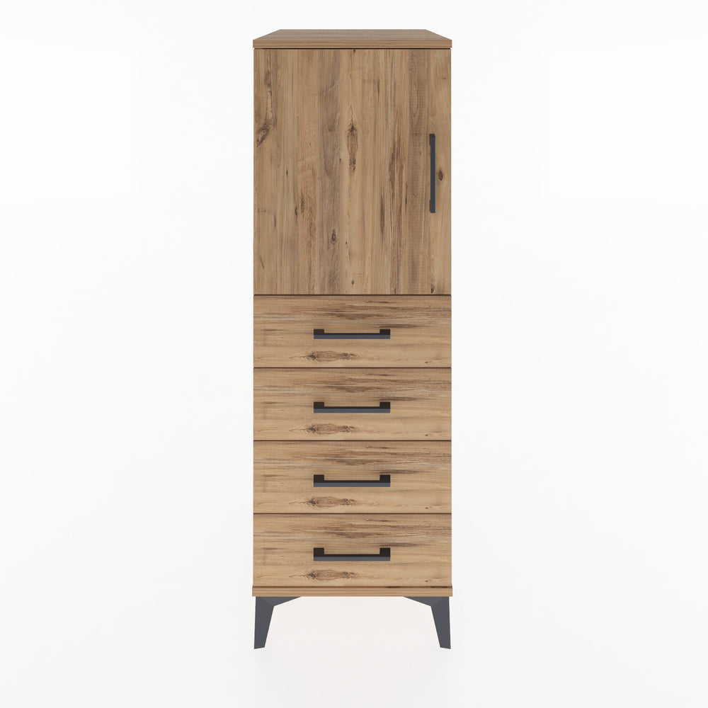 Woodntry Modular Cabinet Pine 44x59x122 cm with Doors and Drawers KC53-3