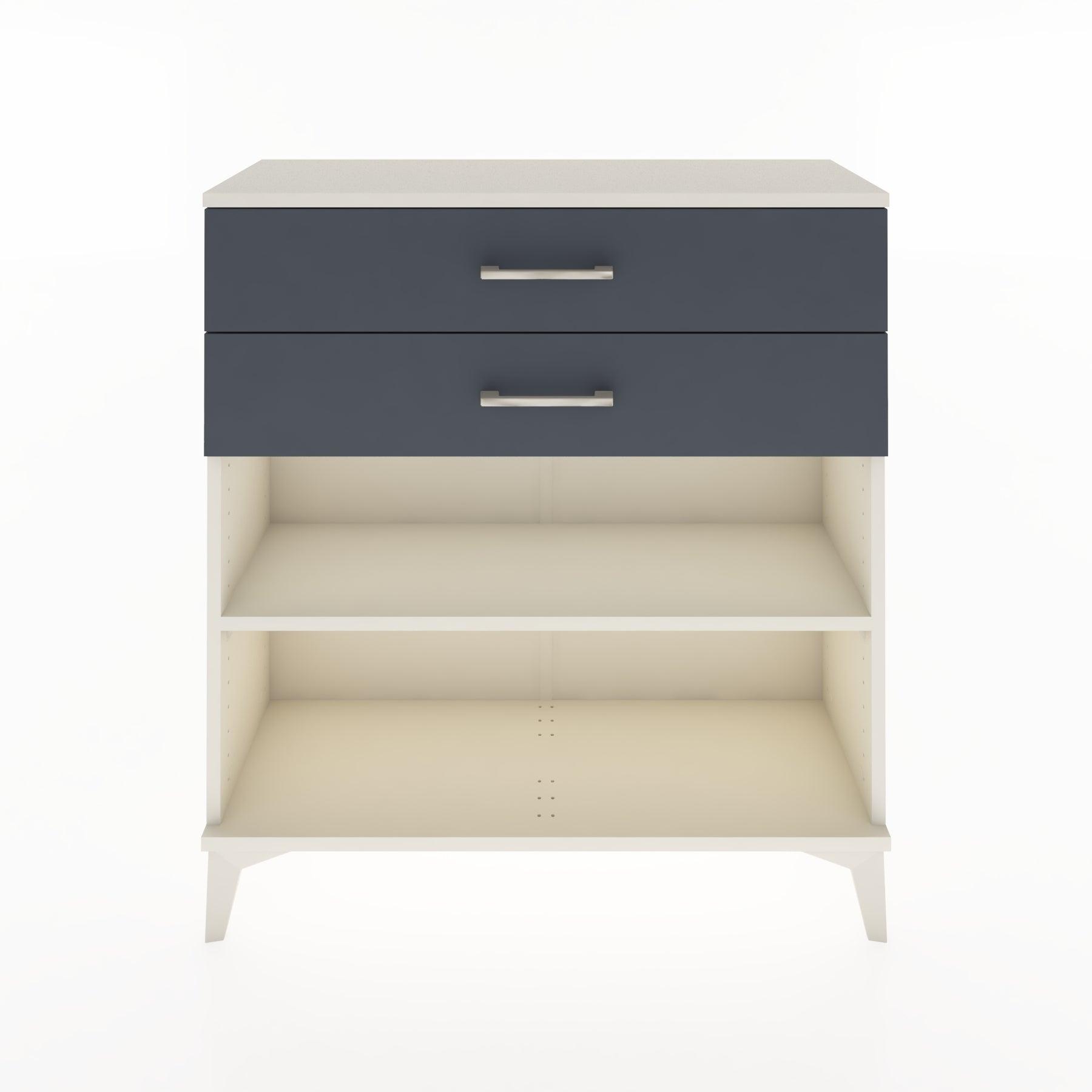 Woodntry Modular Dresser Moonstone 88x30x84 cm with Drawers and Shelves CR4-1