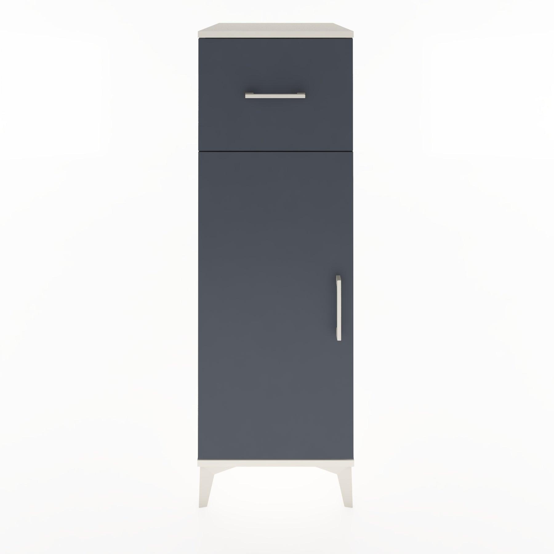 Woodntry Modular Cabinet Moonstone 44x30x122 cm with Doors and Drawers KC4-1