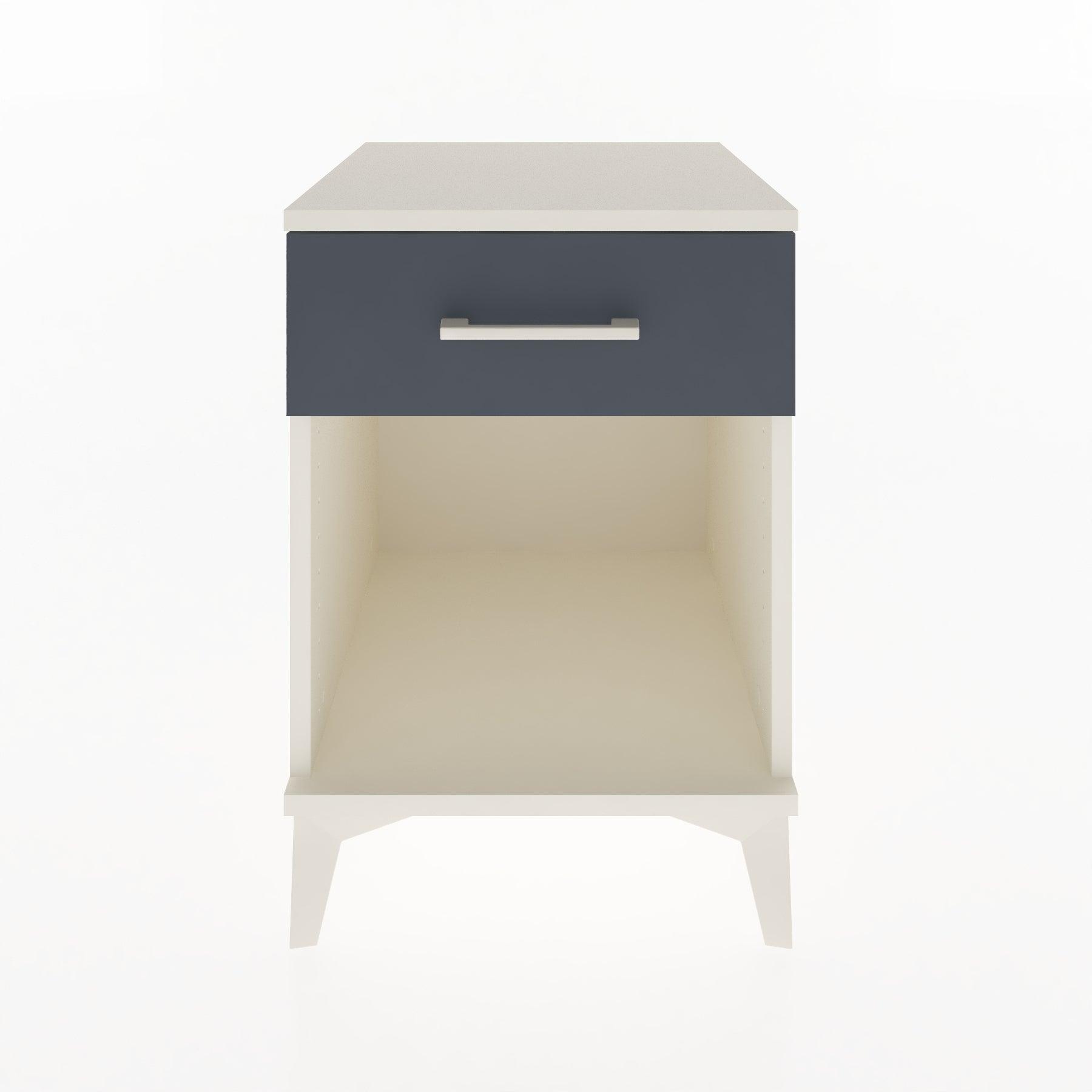 Woodntry Modular Nightstand Moonstone 44x44x52 cm with Drawer and Shelf CR4-1