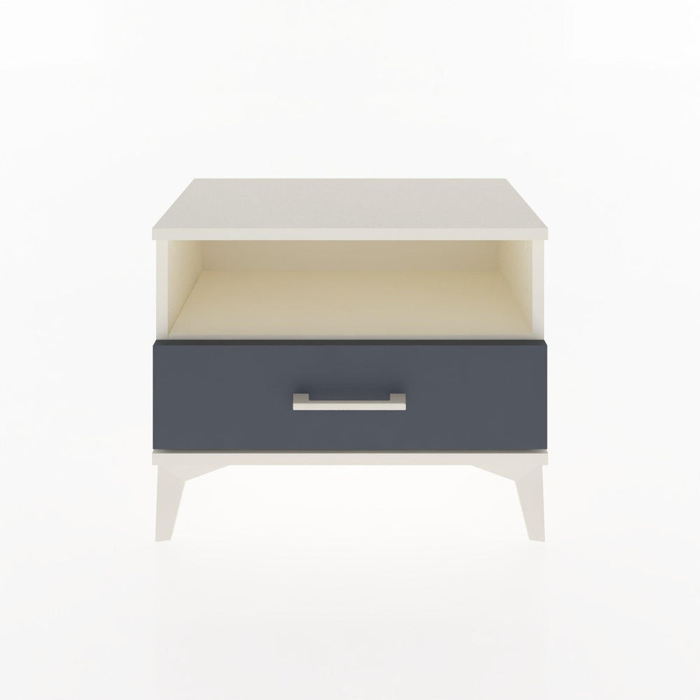 Woodntry Modular Nightstand Moonstone 60x30x36 cm with Drawer and Shelf CR4-1
