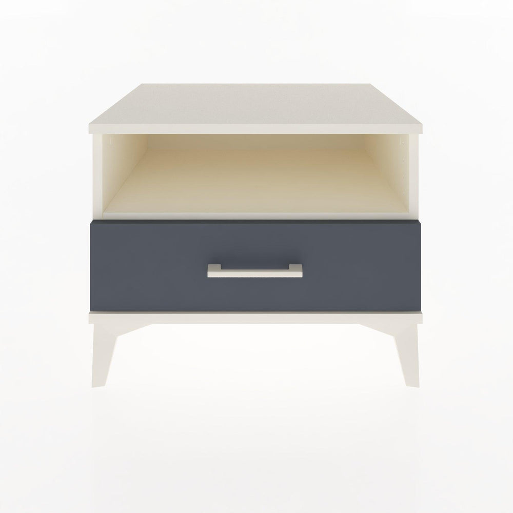 Woodntry Modular Nightstand Moonstone 60x44x68 cm with Drawer and Shelf CR4-1