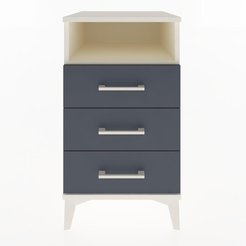 Woodntry Modüler Komodin Aytaşı 44x44x68 cm Çekmeceli ve Raflı CR4-1