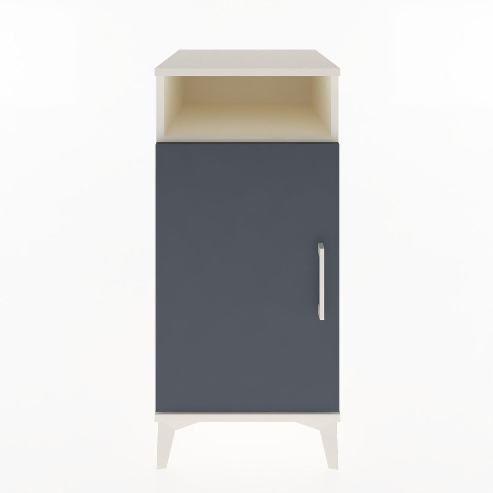 Woodntry Modular Nightstand Moonstone 44x44x84 cm with Cover and Shelf KR26-1