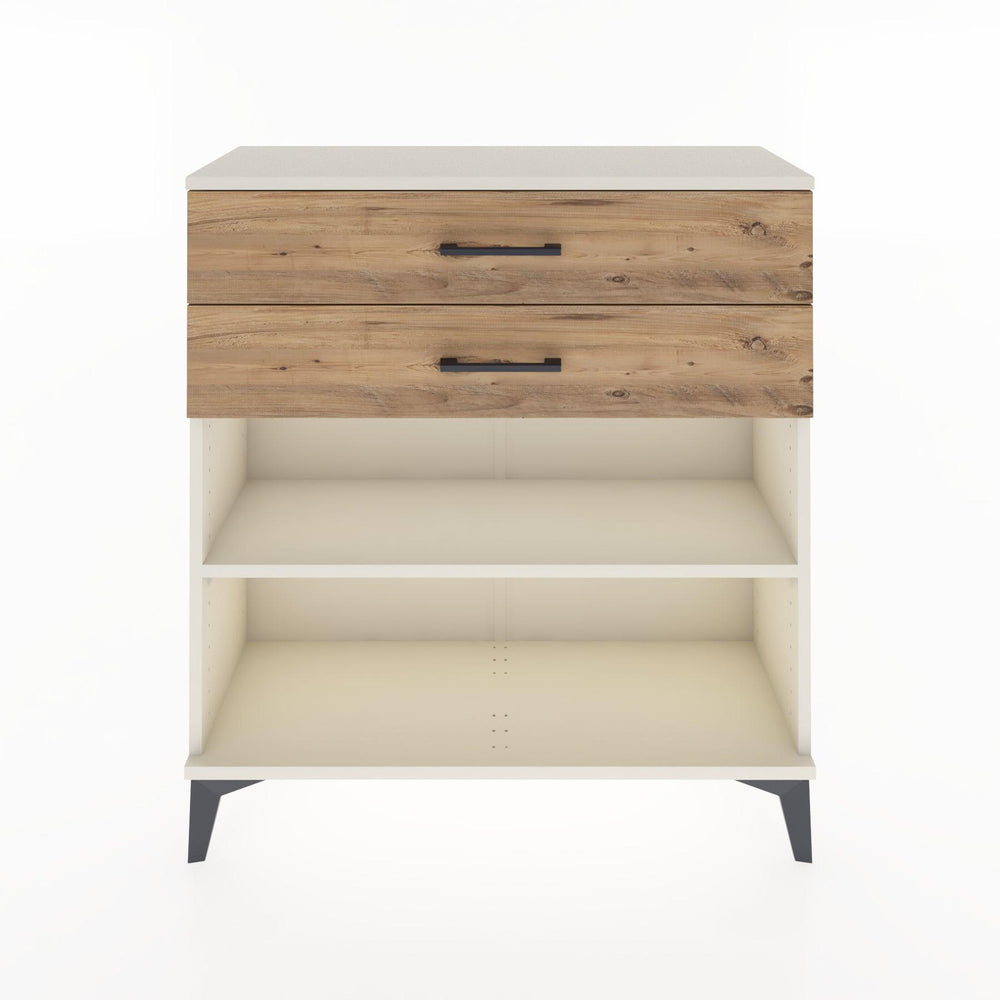 Woodntry Modular Dresser Moonstone 88x30x84 cm with Drawers and Shelves CR4-1