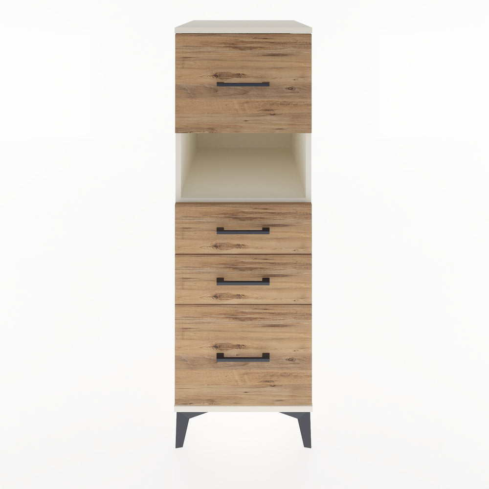 Woodntry Modular Cabinet Moonstone 44x59x122 cm with Drawers and Shelves CR104-1