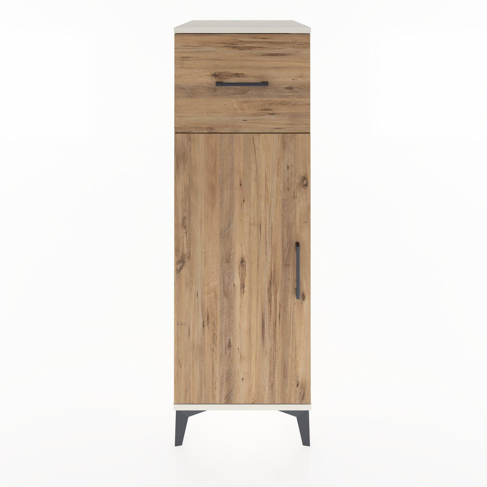 Woodntry Modular Cabinet Moonstone 44x30x122 cm with Doors and Drawers KC4-1