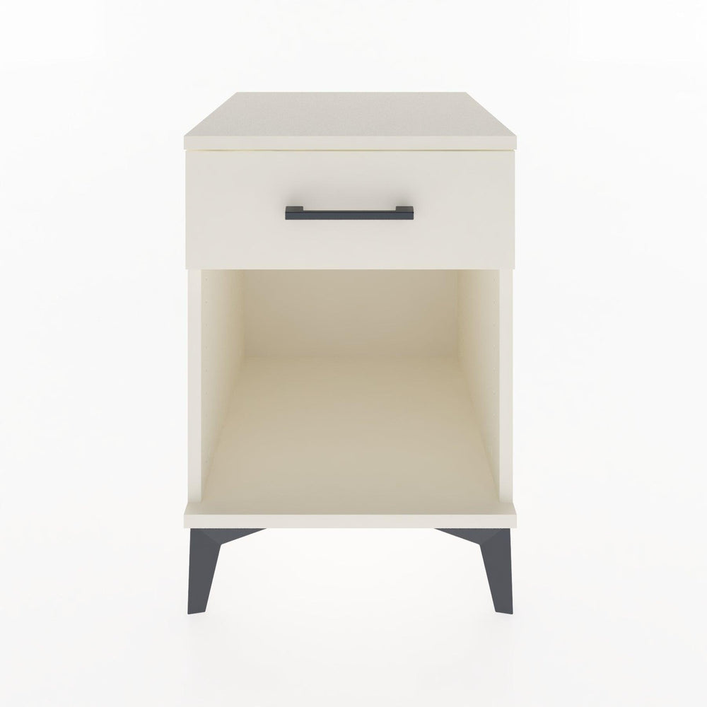 Woodntry Modular Nightstand Moonstone 44x44x52 cm with Drawer and Shelf CR4-1