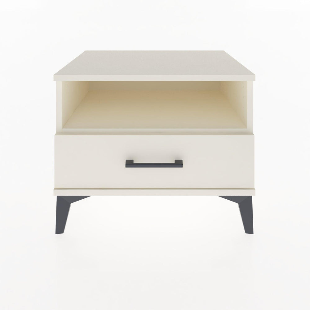 Woodntry Modular Nightstand Moonstone 60x44x68 cm with Drawer and Shelf CR4-1