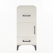 Woodntry Modular Nightstand Moonstone 44x44x84 cm with Cover and Drawer KC48-1