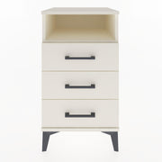 Woodntry Modular Nightstand Moonstone 44x44x68 cm with Drawer and Shelf CR4-1