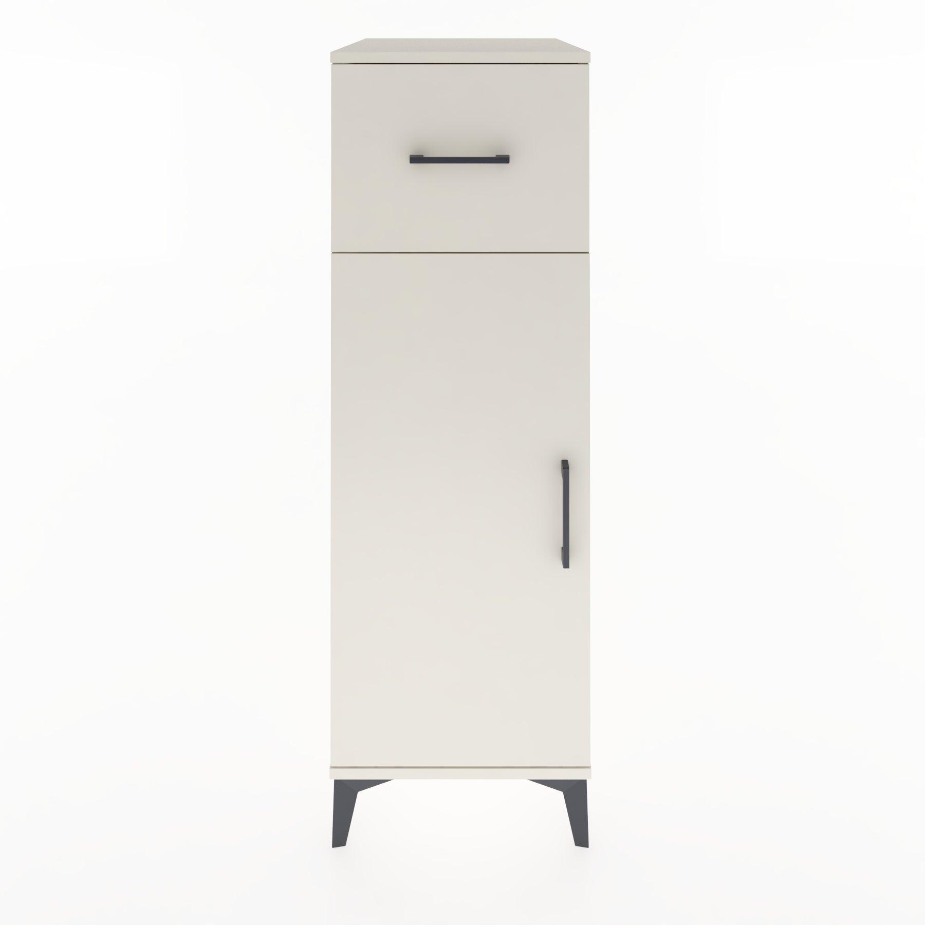 Woodntry Modular Cabinet Moonstone 44x30x122 cm with Doors and Drawers KC4-1