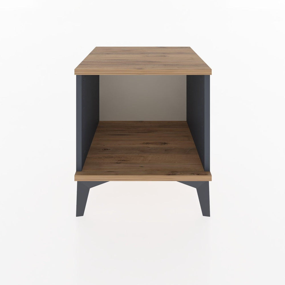 Woodntry Modüler Komodin Antrasit 44x44x36 cm Raflı R4-2