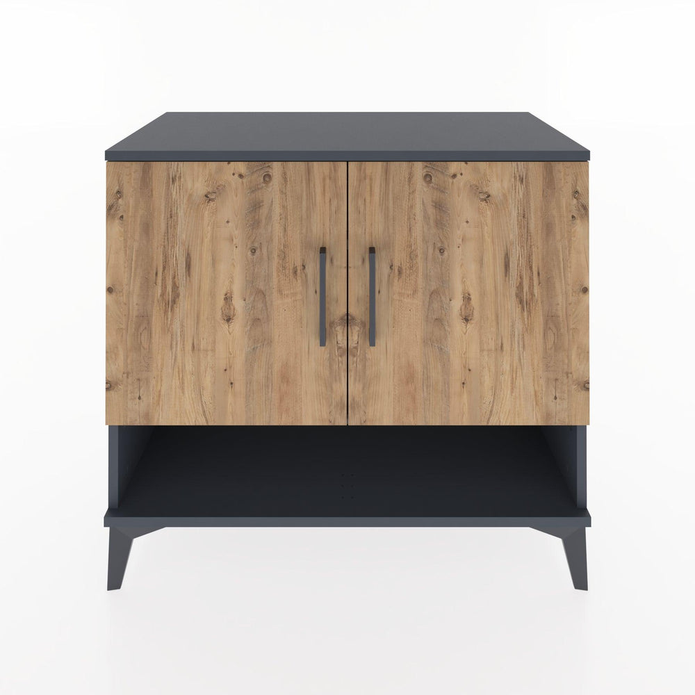 Woodntry Modular Dresser Anthracite 88x44x68 cm with Cover and Shelf KR4-2