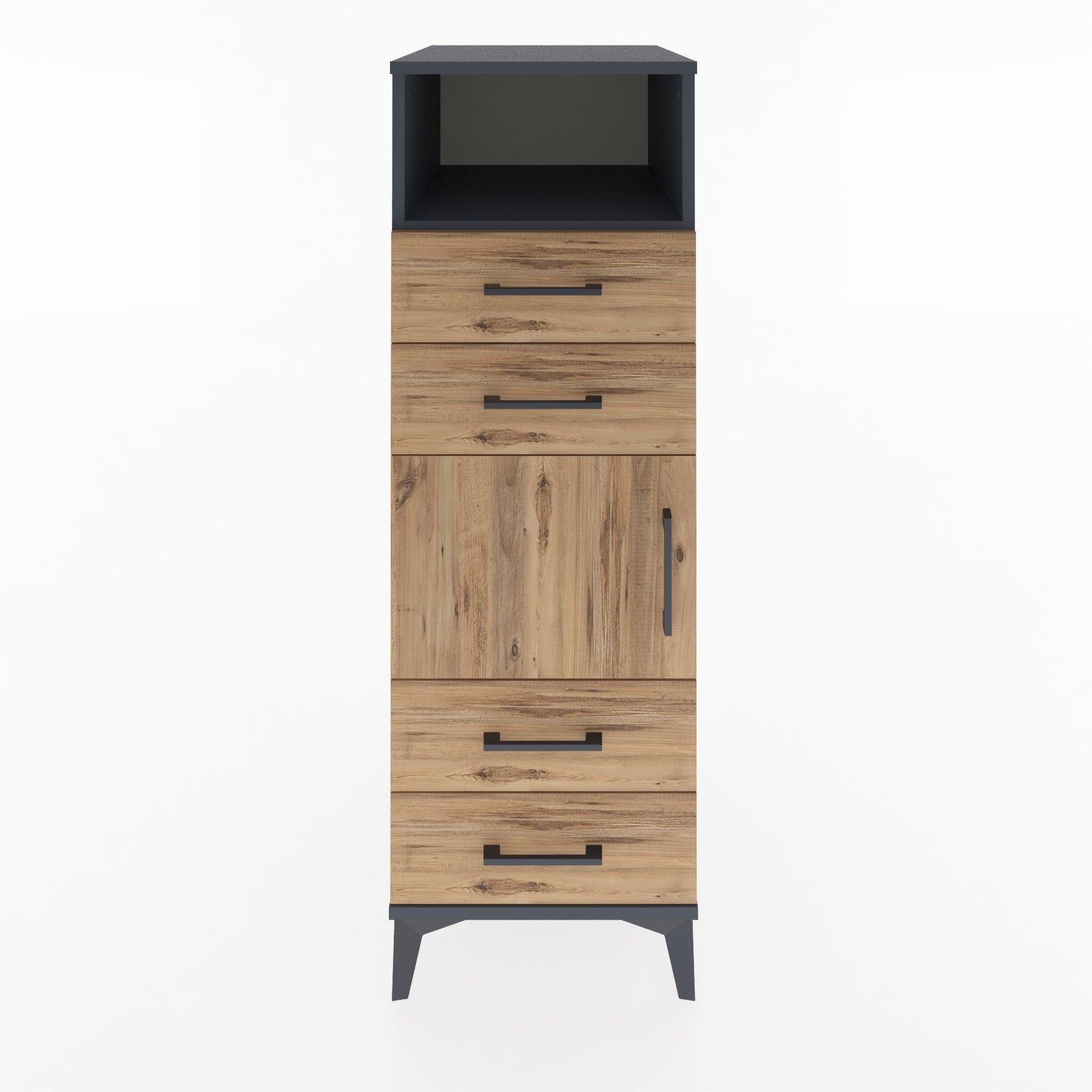 Woodntry Modular Cabinet Anthracite 44x30x122 cm Functional F54-2