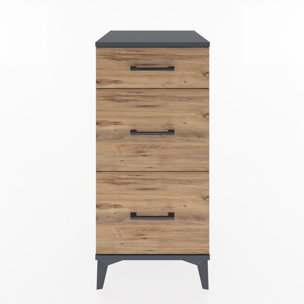 Woodntry Modular Nightstand Anthracite 44x44x84 cm Drawer C4-2