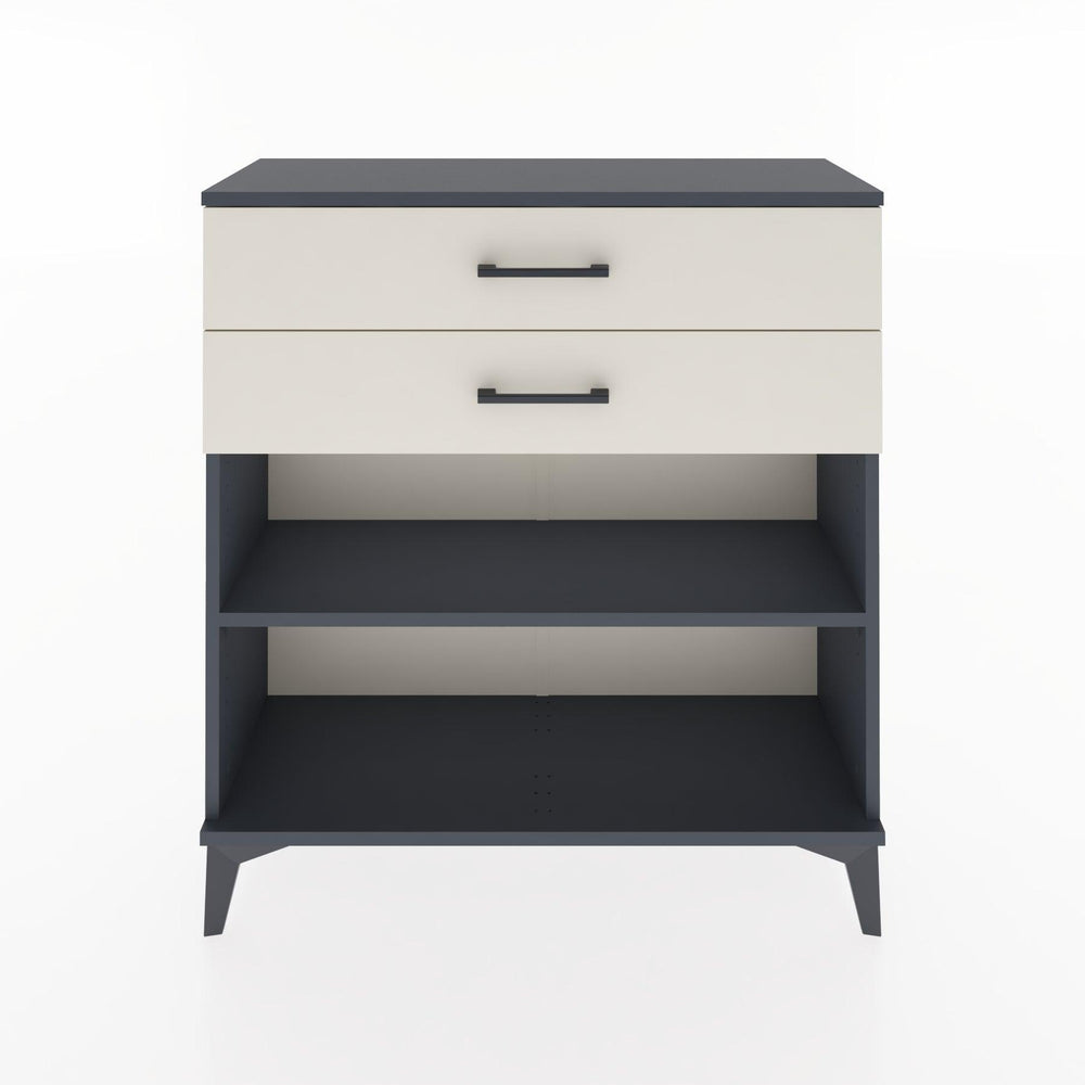 Woodntry Modular Dresser Anthracite 88x30x84 cm with Drawers and Shelves CR4-2