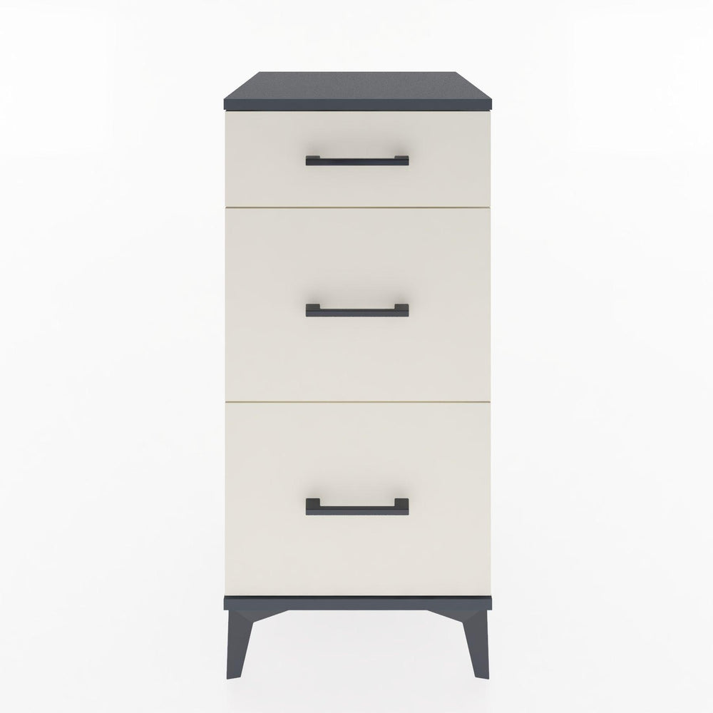 Woodntry Modular Nightstand Anthracite 44x44x84 cm Drawer C4-2