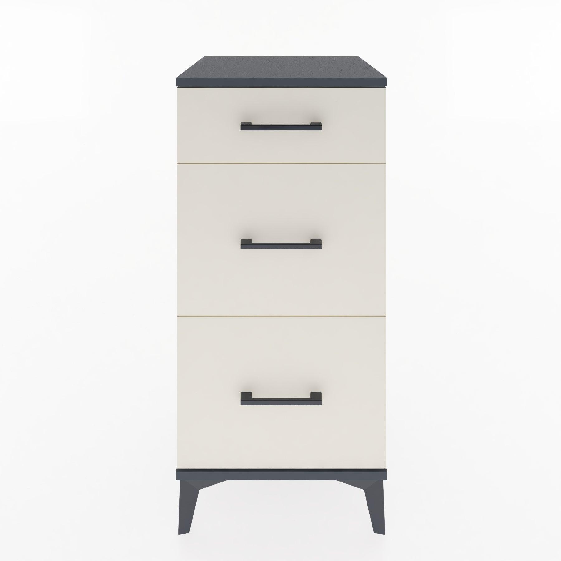 Woodntry Modular Nightstand Anthracite 44x44x84 cm Drawer C4-2