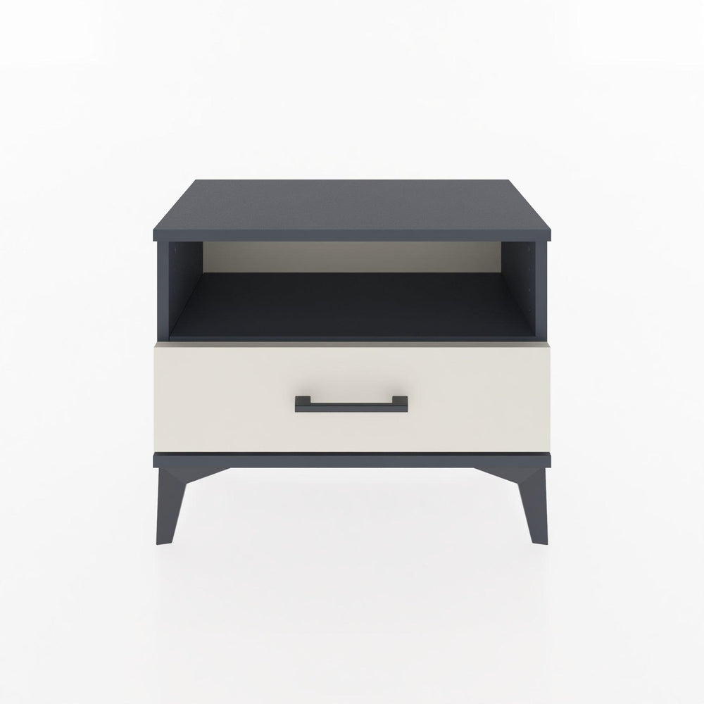 Woodntry Modular Nightstand Anthracite 60x30x36 cm with Drawers and Shelves CR4-2
