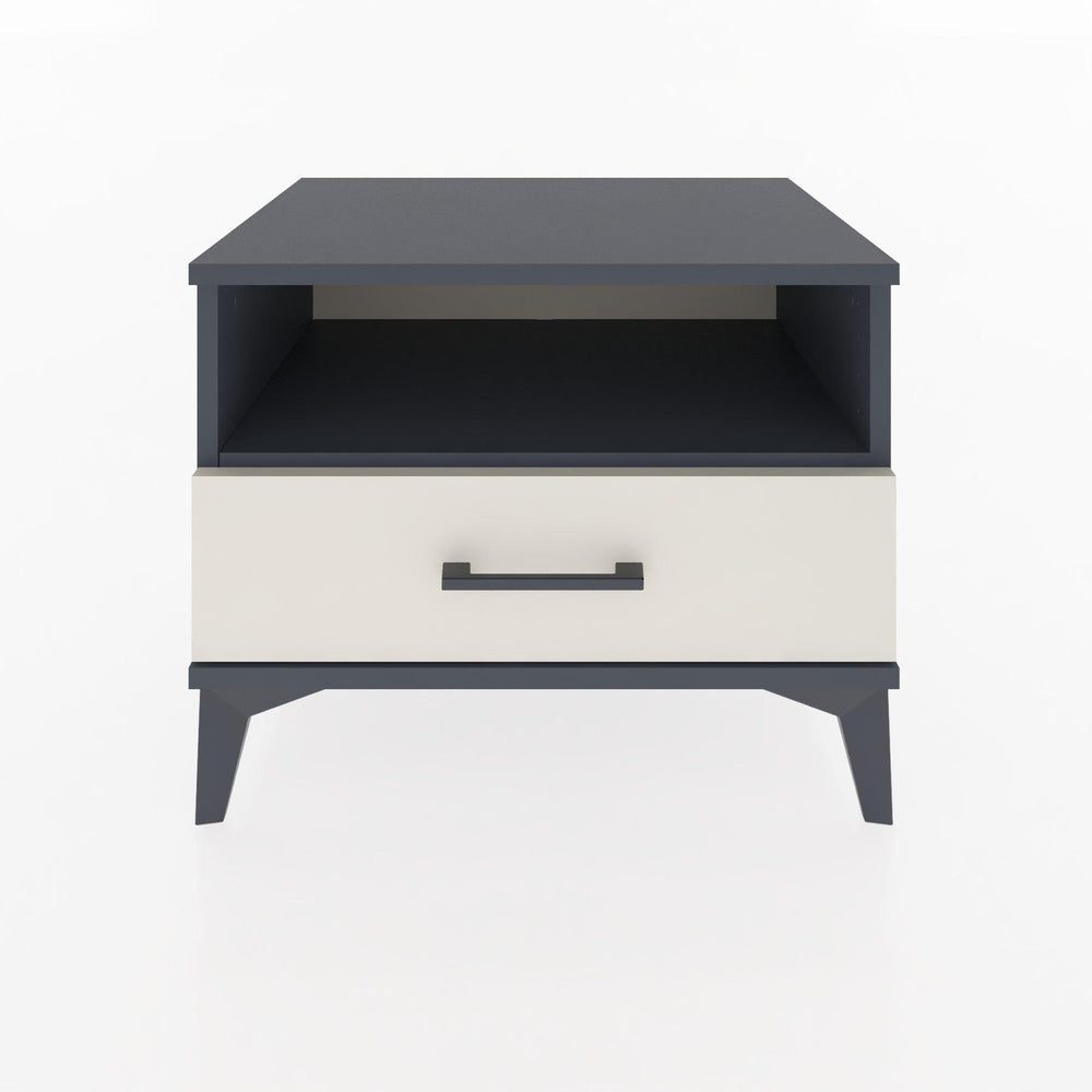 Woodntry Modüler Komodin Antrasit 60x44x68 cm Çekmeceli ve Raflı CR4-2