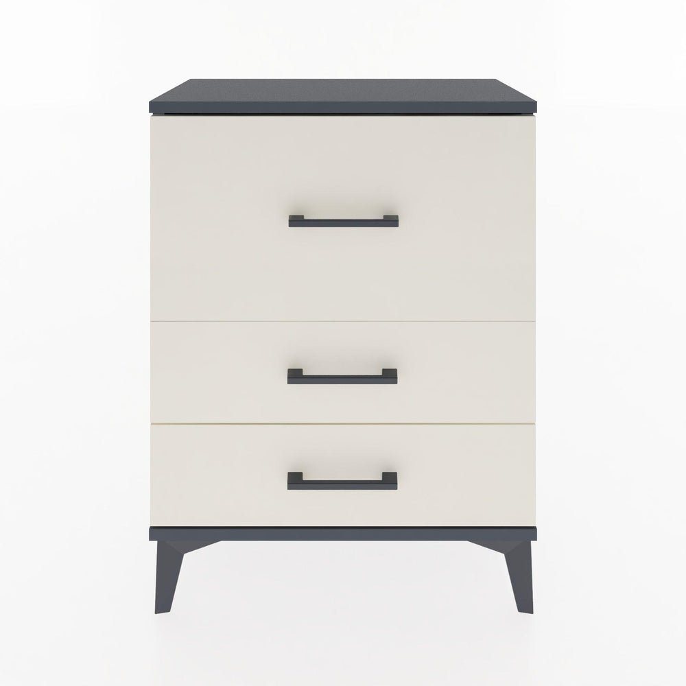 Woodntry Modular Nightstand Anthracite 60x30x68 cm Drawer C4-2