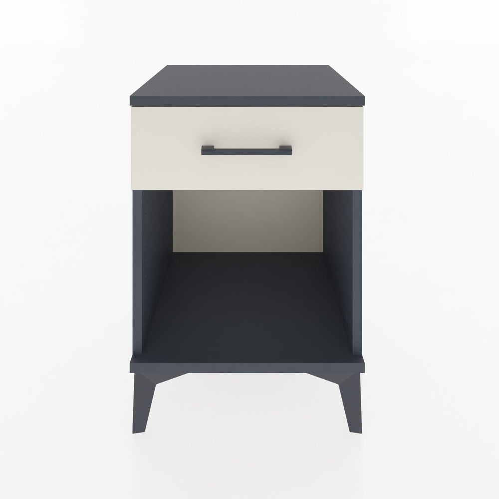 Woodntry Modular Nightstand Anthracite 44x44x52 cm with Drawers and Shelves CR4-2