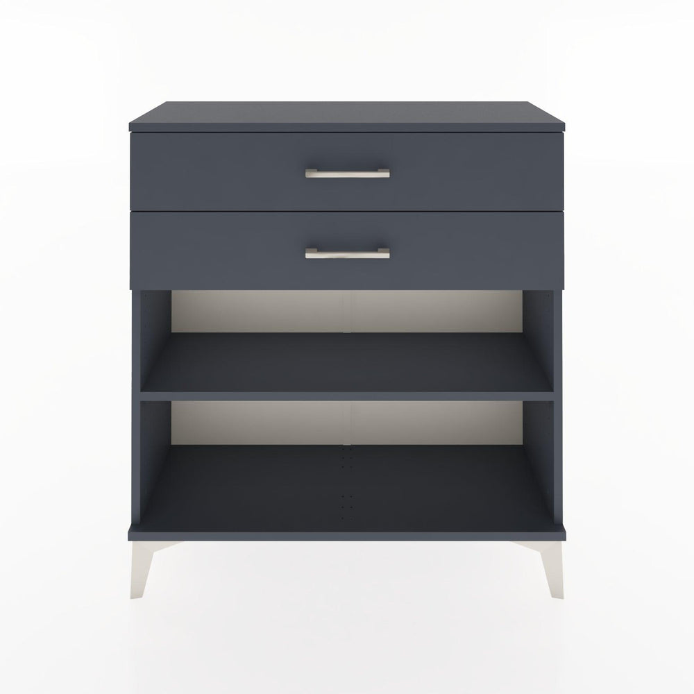 Woodntry Modular Dresser Anthracite 88x30x84 cm with Drawers and Shelves CR4-2