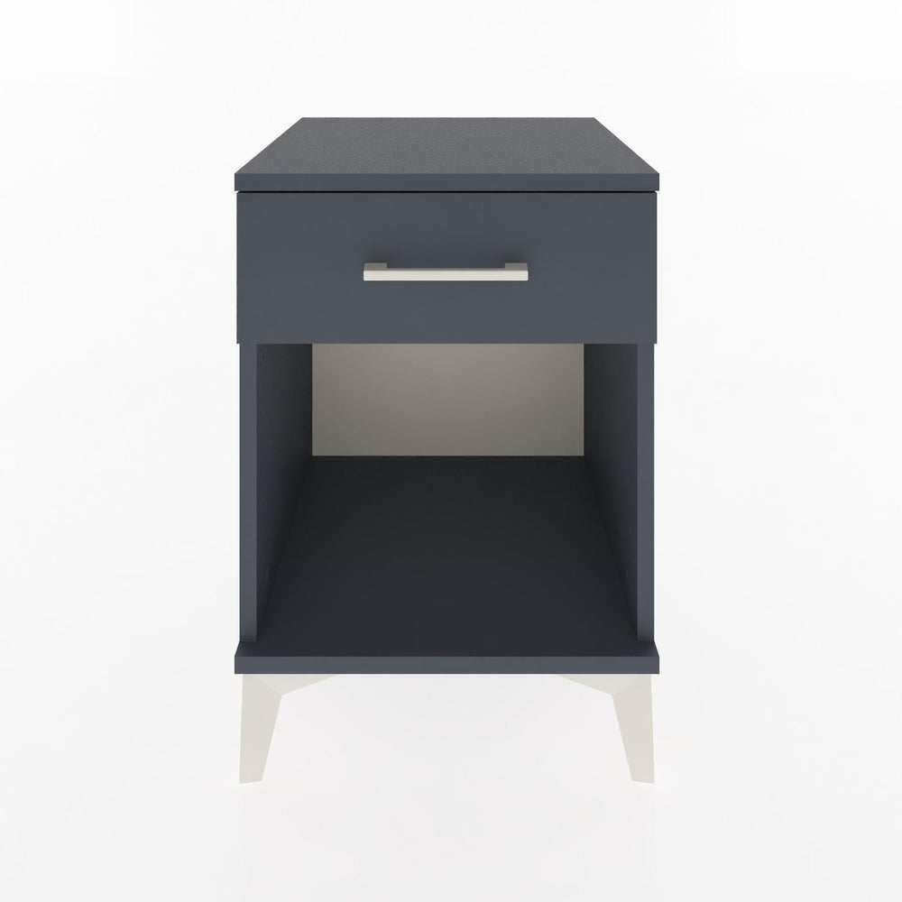 Woodntry Modular Nightstand Anthracite 44x44x52 cm with Drawers and Shelves CR4-2