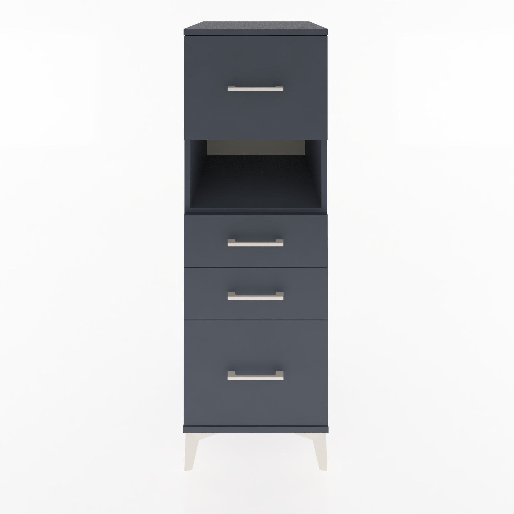 Woodntry Modular Cabinet Anthracite 44x59x122 cm with Drawers and Shelves CR104-2